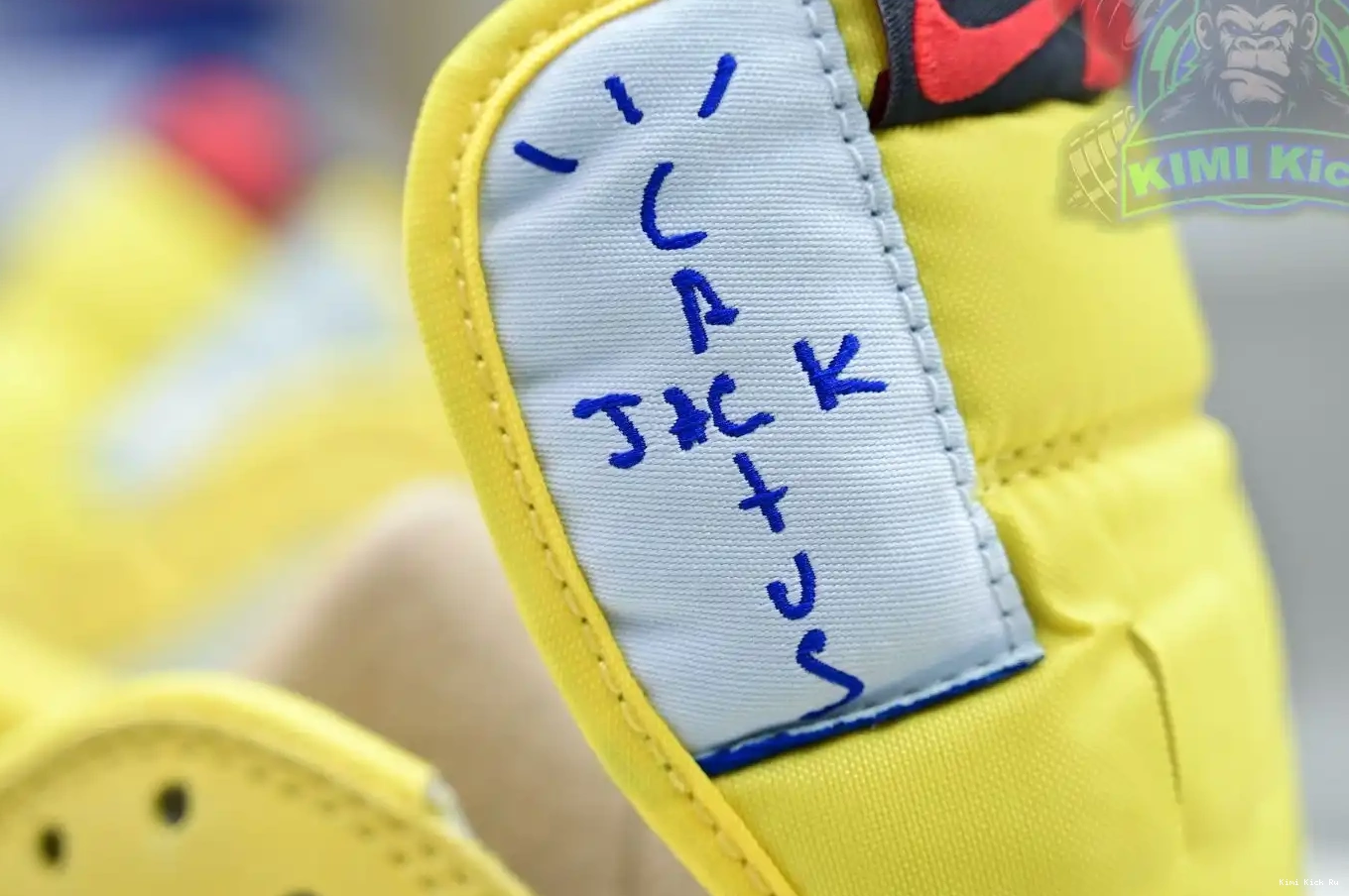 Kimikick Air 1Low x Jordan Canary Scott Travis Jordan 0325